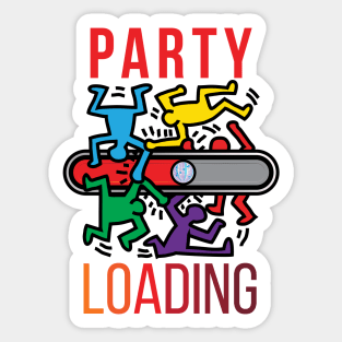 Party is loading Sticker